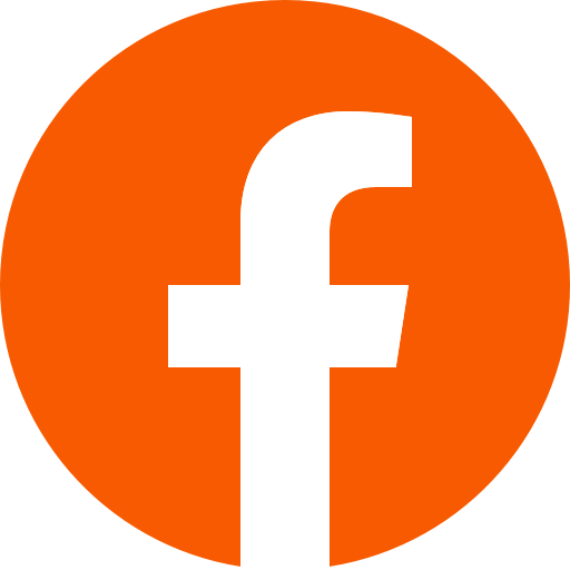 facebook icone orange